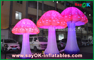 190T Nylon Red 2 - 5 M Nấm Inflatable Led Light Đối với quảng cáo / trang trí