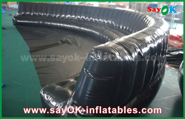 Sinh thái thân thiện tùy chỉnh sản phẩm inflatable 6 - 10m đen kín đáo niêm phong 0.6mm PVC inflatable sofa