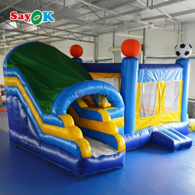 Thị trường thương mại lớp bơm thả nhà với slide bơm thả nhà lâu đài cho công viên đồ chơi