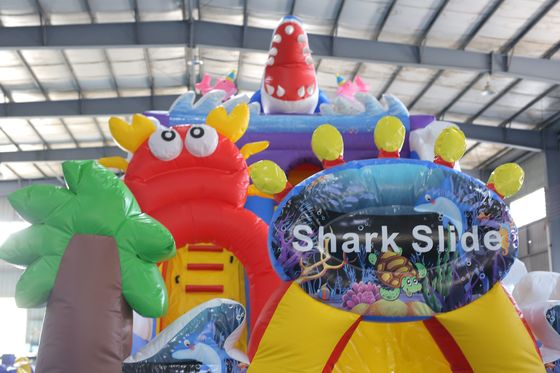 Custom in ấn bơm khô slide với Bouncy Castle thiết kế cho các sự kiện trẻ em