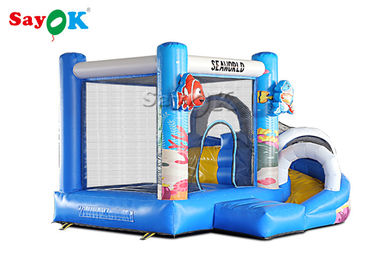 Giant bơm hơi PVC Bouncer Slide Động vật Combo 2 năm bảo hành