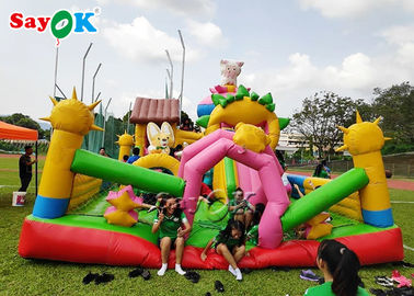 Bouncer bơm hơi thương mại an toàn Trampoline lớn cho trẻ em Sân chơi