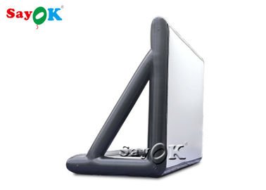 Màn hình chiếu phim sân sau bơm hơi Địa điểm công cộng 9x6mH Pvc Màn hình máy chiếu phim bơm hơi kín khí
