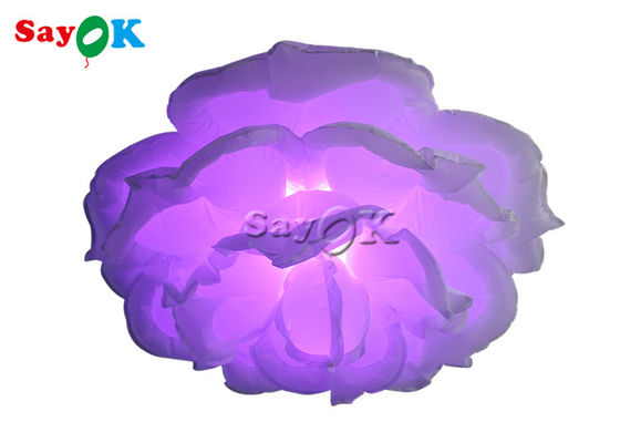 Trang trí ánh sáng bơm hơi sân khấu đám cưới Led hoa hồng