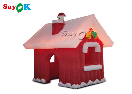 Ngôi nhà làng Giáng sinh bơm hơi 3 * 3 * 3m Oxford cho bữa tiệc