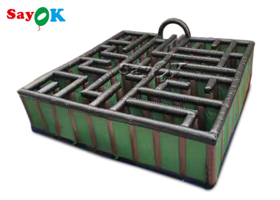Trò chơi lễ hội bơm hơi dành cho trẻ em Trò chơi thể thao bơm hơi 10x10x2,5m Vượt chướng ngại vật