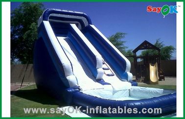 Huge Inflatable Water Slides Custom PVC Tarpaulin Mini Bouncer / Bouncer Inflatable Slip And Slide For Water Fun