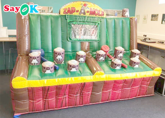 Trò chơi bơm hơi ngoài trời PVC Bơm hơi bơm hơi Trò chơi nốt ruồi với hệ thống IPS