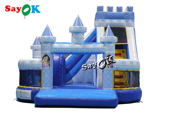 5m 16,5ft Blue Princess Bouncing Castle Thương mại Nhà nghỉ bơm hơi bơm hơi