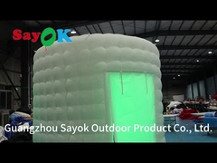 Bơm Hơi Trắng Chụp Hình Tường Selfie Booth Phông Nền Chụp Hình Kèm Di Động Buổi Chụp Ảnh