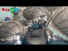 Màu sắc PVC bóng phản xạ đầy hơi đồ trang trí Giáng sinh bóng phản chiếu cầu đầy hơi