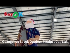 Mẫu trang trí Giáng sinh Hawaii Giáng sinh bơm lên Santa Claus trên bãi biển
