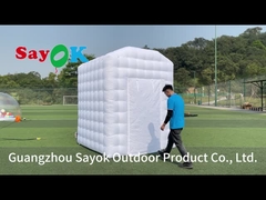 White Inflatable Hot Yoga Dome Tent For Home Outdoor Yoga Tent Phòng yoga cá nhân di động