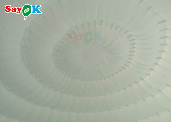 Lều bơm ngoài trời 6x5x3,2m Trần trụ mái vòm bơm trắng tinh khiết Với đèn LED