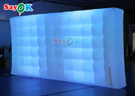 Oxord Cloth Inflatable Photo Booth Backdrop Led Wall Lighting Màu sắc Led Wall Inflatable