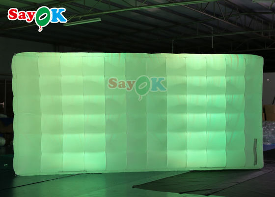 Oxord Cloth Inflatable Photo Booth Backdrop Led Wall Lighting Màu sắc Led Wall Inflatable