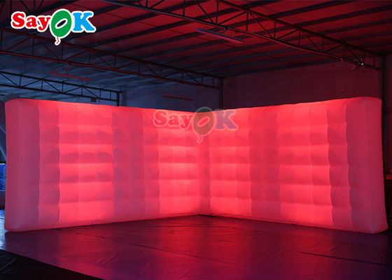 Oxord Cloth Inflatable Photo Booth Backdrop Led Wall Lighting Màu sắc Led Wall Inflatable