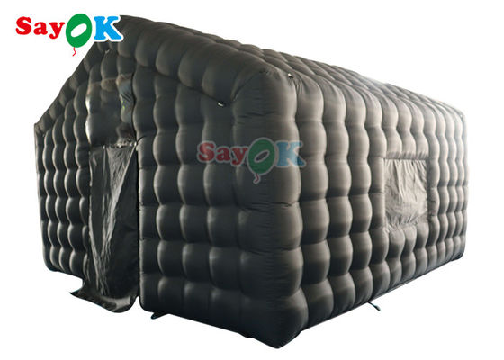 6x5x4mH Trại câu lạc bộ nổi Custom Đen lớn Đèn LED Động tay Đánh bóng Ban đêm nổi Cho thuê