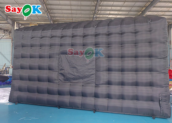 6x5x4mH Trại câu lạc bộ nổi Custom Đen lớn Đèn LED Động tay Đánh bóng Ban đêm nổi Cho thuê