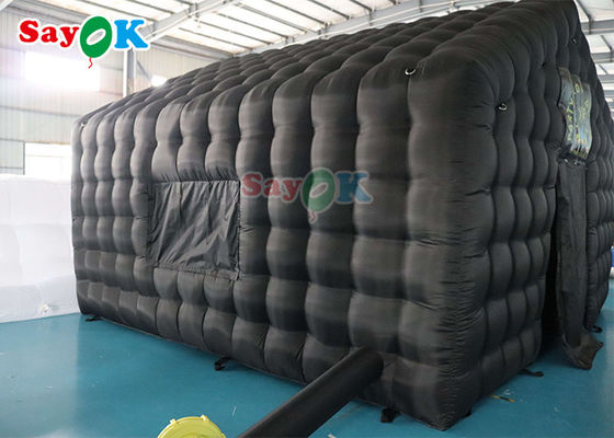 6x5x4mH Trại câu lạc bộ nổi Custom Đen lớn Đèn LED Động tay Đánh bóng Ban đêm nổi Cho thuê