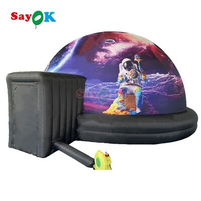 Sayok Bầu cầu tháp Planetarium Dome với cửa xe lăn Mobile Projection Tent cho trường học ngoài trời