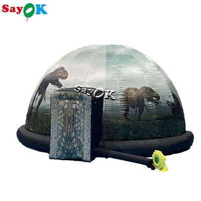 Sayok Bầu cầu tháp Planetarium Dome với cửa xe lăn Mobile Projection Tent cho trường học ngoài trời