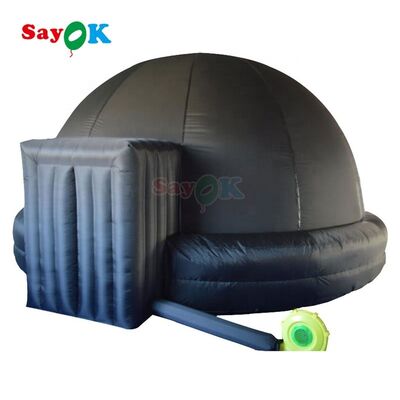 10m Giant Black Inflatable Full Dome Planetarium Projection Tent đi kèm với máy thổi không khí