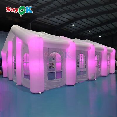 Sayok tùy chỉnh hiện đại Big Outdoor Events Wedding Party Tents Lều LED lớn có thể thổi cho 100 người