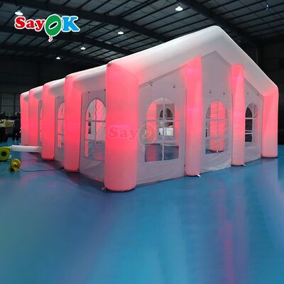 Sayok tùy chỉnh hiện đại Big Outdoor Events Wedding Party Tents Lều LED lớn có thể thổi cho 100 người