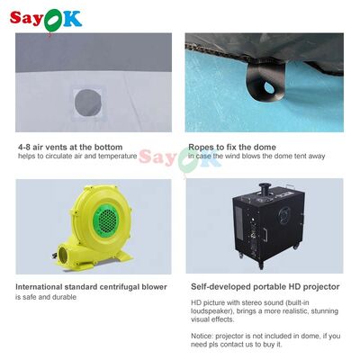 Lều chiếu thiên văn bơm hơi Sayok School, Lều chiếu hình chiếu bơm hơi, Lều hành tinh, Mái vòm hành tinh