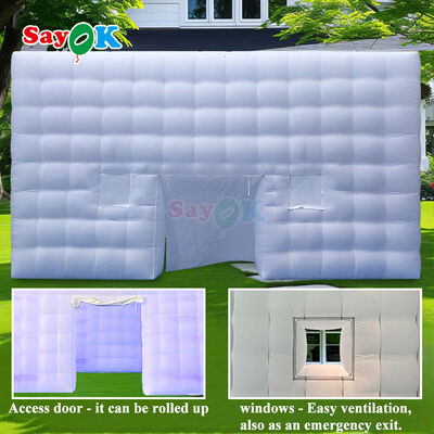8m x 8m Cốp Lều khí bơm với đèn LED và vải Oxford bền cho các sự kiện ngoài trời