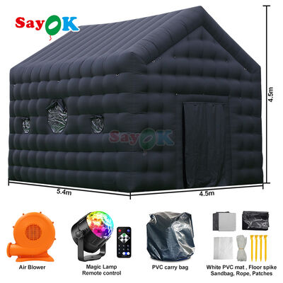 Lều Câu Lạc Bộ Đêm Bơm Hơi Di Động với Vải Oxford Chống Thấm Nước, Đèn LED Tùy Chỉnh và Lắp Đặt Nhanh chóng cho Sự Kiện Ngoài Trời