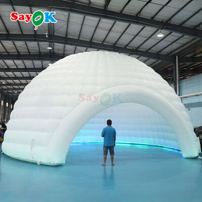 Lều mái vòm bơm hơi chống nước có đèn LED với kích thước tùy chỉnh cho sự kiện ngoài trời