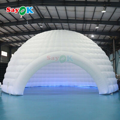 Lều mái vòm bơm hơi chống nước có đèn LED với kích thước tùy chỉnh cho sự kiện ngoài trời