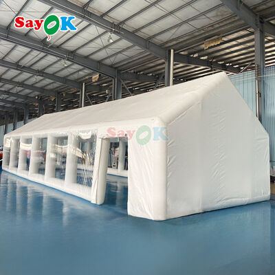 Lều khí bơm PVC kín không khí tùy chỉnh cho các bữa tiệc hồ bơi và các sự kiện ngoài trời với vật liệu chống cháy