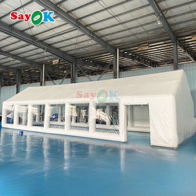 Lều khí bơm PVC kín không khí tùy chỉnh cho các bữa tiệc hồ bơi và các sự kiện ngoài trời với vật liệu chống cháy