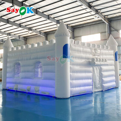 Lều lâu đài bơm hơi chống cháy, chống nước, chống tia cực tím tùy chỉnh cho đám cưới và tiệc ngoài trời