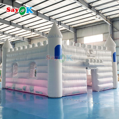 Lều lâu đài bơm hơi chống cháy, chống nước, chống tia cực tím tùy chỉnh cho đám cưới và tiệc ngoài trời