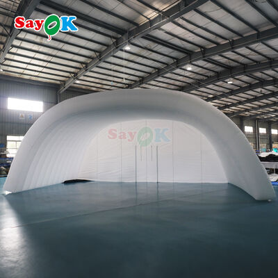 Tấm phủ sân khấu bơm chống thời tiết Chén không khí trắng cho các buổi hòa nhạc và chương trình ngoài trời