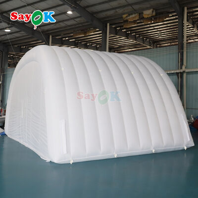 Tấm phủ sân khấu bơm chống thời tiết Chén không khí trắng cho các buổi hòa nhạc và chương trình ngoài trời