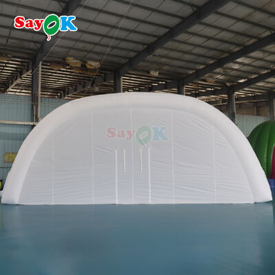 Tấm phủ sân khấu bơm chống thời tiết Chén không khí trắng cho các buổi hòa nhạc và chương trình ngoài trời