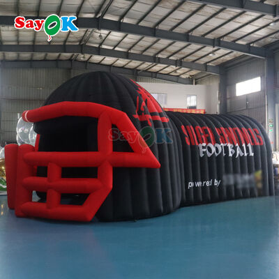 Customized Size Durable 210D Oxford Cloth Inflatable Football Helmet Tunnel Tent with Easy Setup