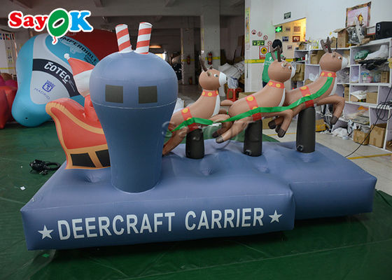 Ba con tuần lộc hoa hồng trang trí lễ hội