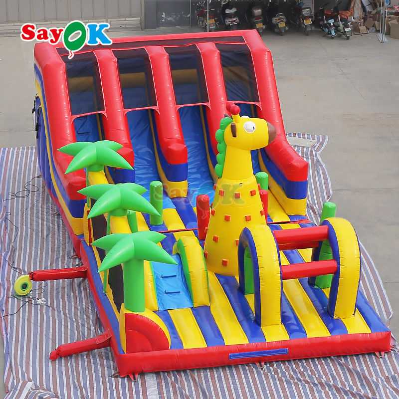 Thương mại khổng lồ Inflatable ngoài trời sân chơi công viên Inflatable Bouncer Castle khổng lồ Inflatable Trampoline Park