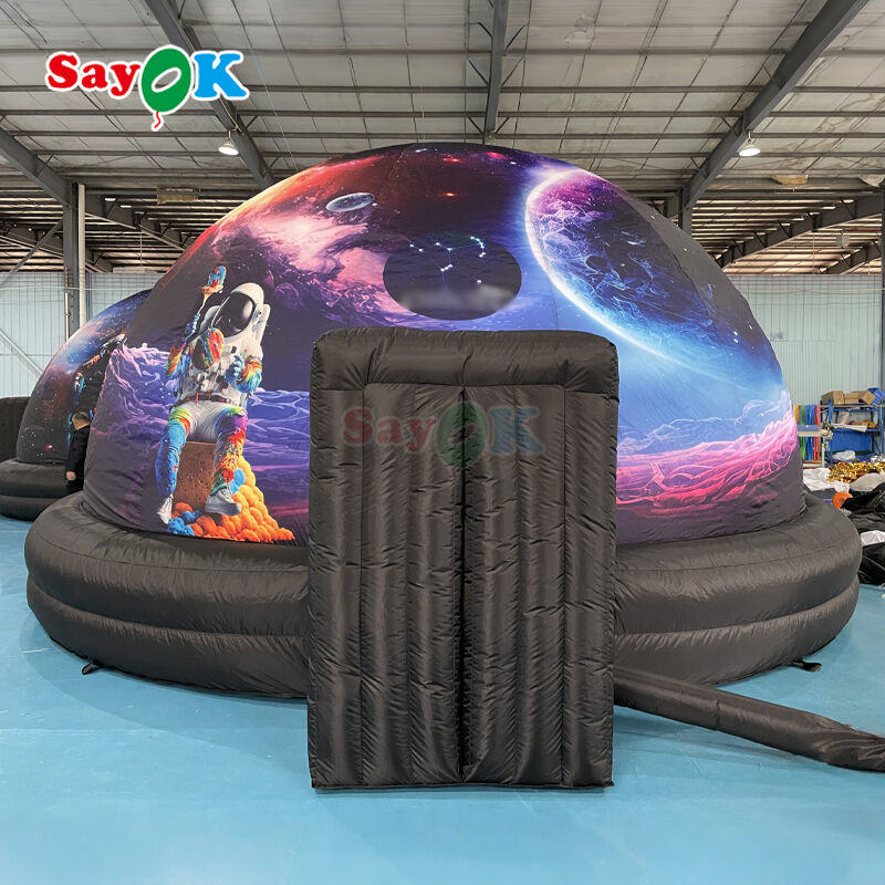 SAYOK 6m đường kính Đồ cầm không khí Planetarium Dome với 100% điện tắt và vải chống cháy cho giáo dục thiên văn học trường học