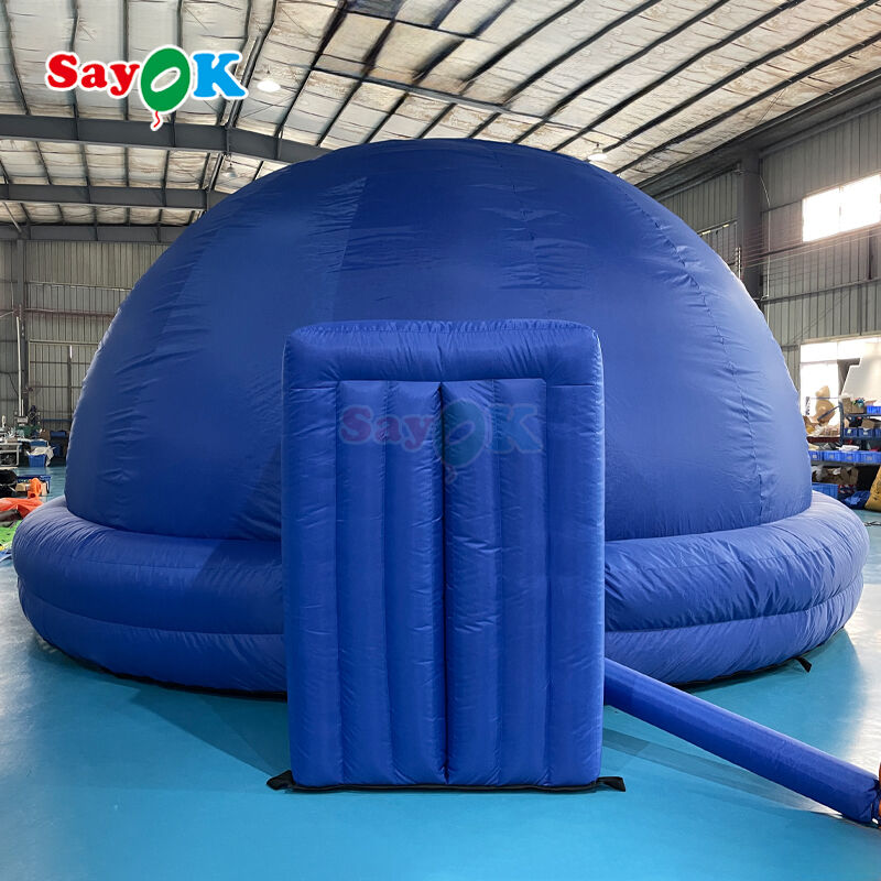 Sayok 6m Diameter Inflatable Planetarium Dome với 100% Blackout và Fire-Retardant Features cho chiếu di động