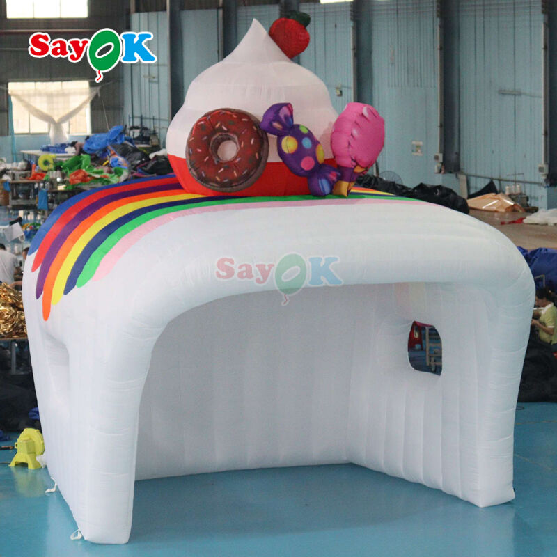 Lều không khí bơm không thấm nước chống tia UV cho quảng cáo giá kem ngoài trời