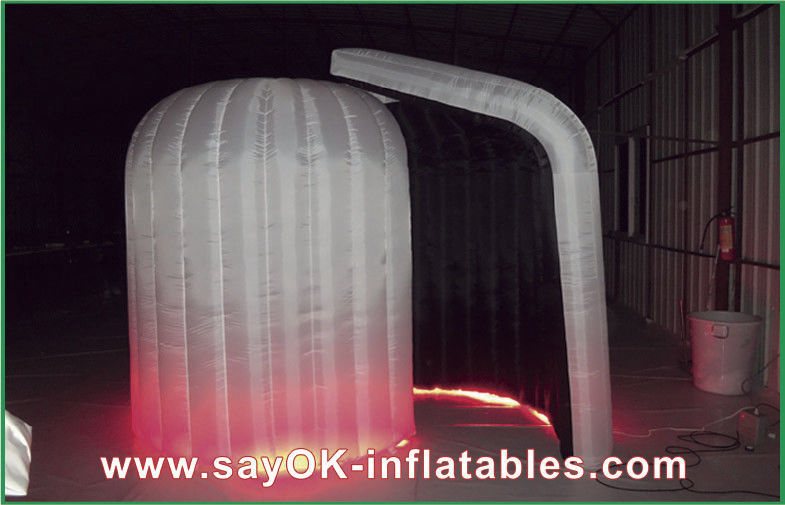 Photo Booth Đèn Led Oxford Vải Inflatable Photo Booth White Wedding Photo Booth