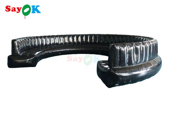 Nội thất ghế sofa bơm hơi PVC 0,6mm màu đen kín khí cho một phần nửa hình tròn